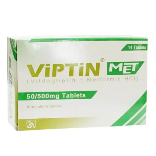 Viptin Met (50/500Mg) 14 Tablets