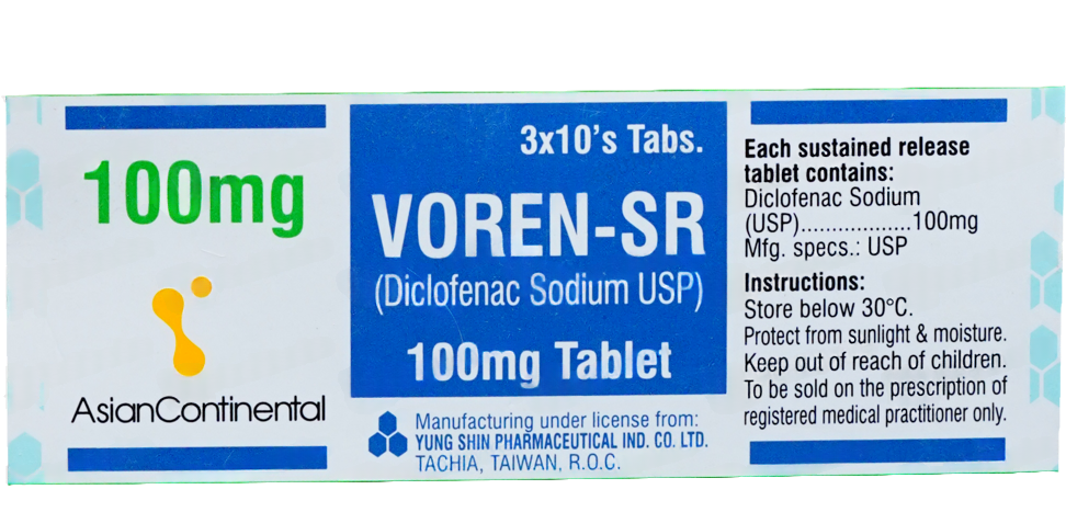 Voveron Sr (100Mg) 30 Tablets