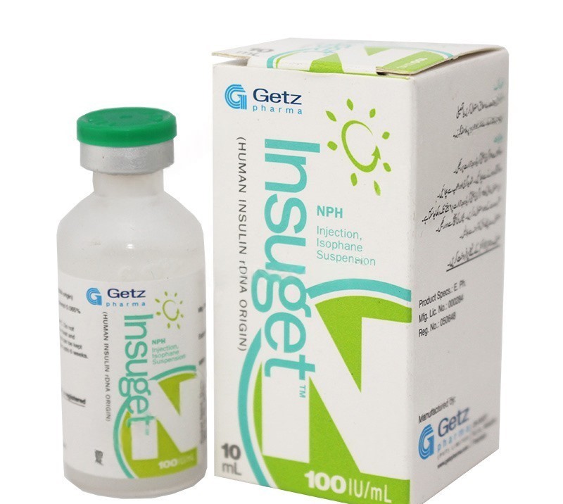 Insuget-N Injection 100Iu/Ml 10Ml (1 Box = 1 Injection)