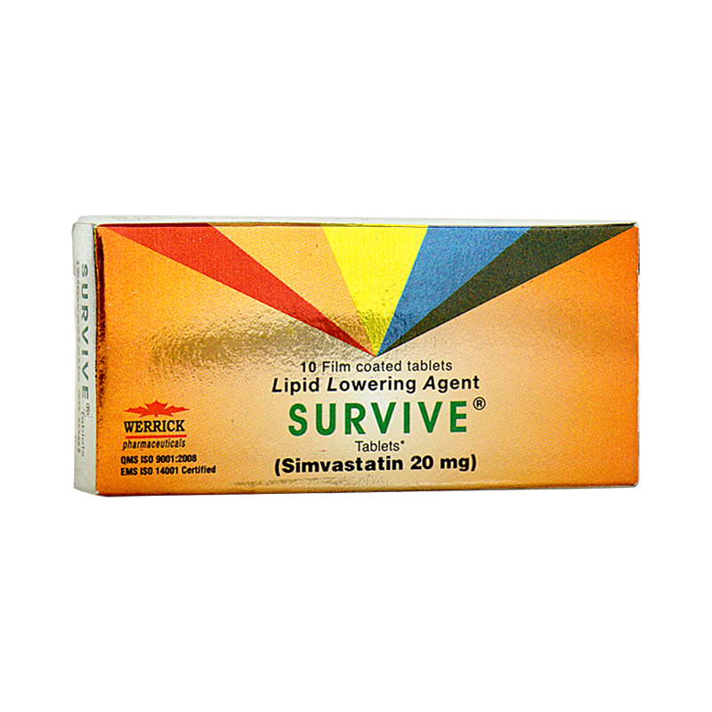 Survive Tablets 20Mg (1 Box = 1 Strip)(1 Strip = 10 Tablets)