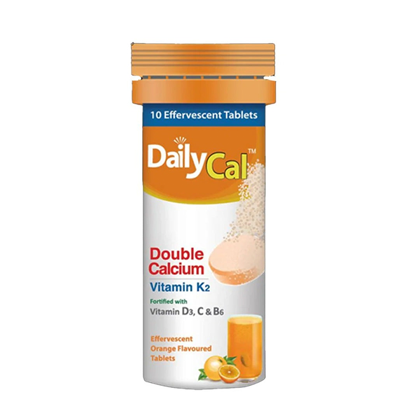 Dailycal Effervescent Orange Flavour Tablets (1 Bottle = 10 Tablets)