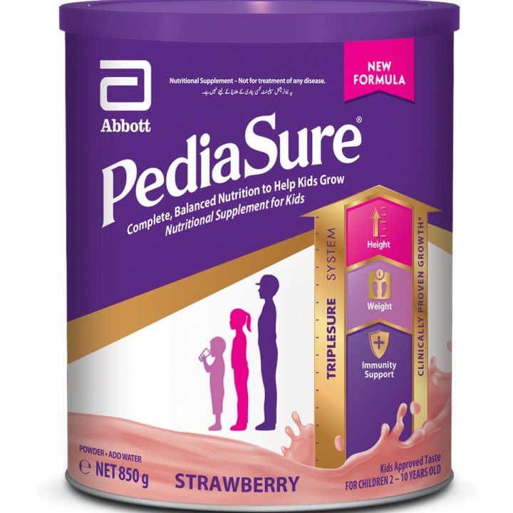 Pediasure Triplesure Strawberry Milk Powder 850G