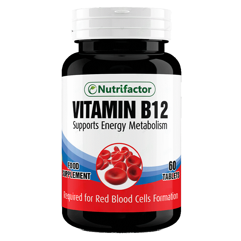 Nutrifactor Vitamin B12 Tablets (1 Bottle = 60 Tablets)