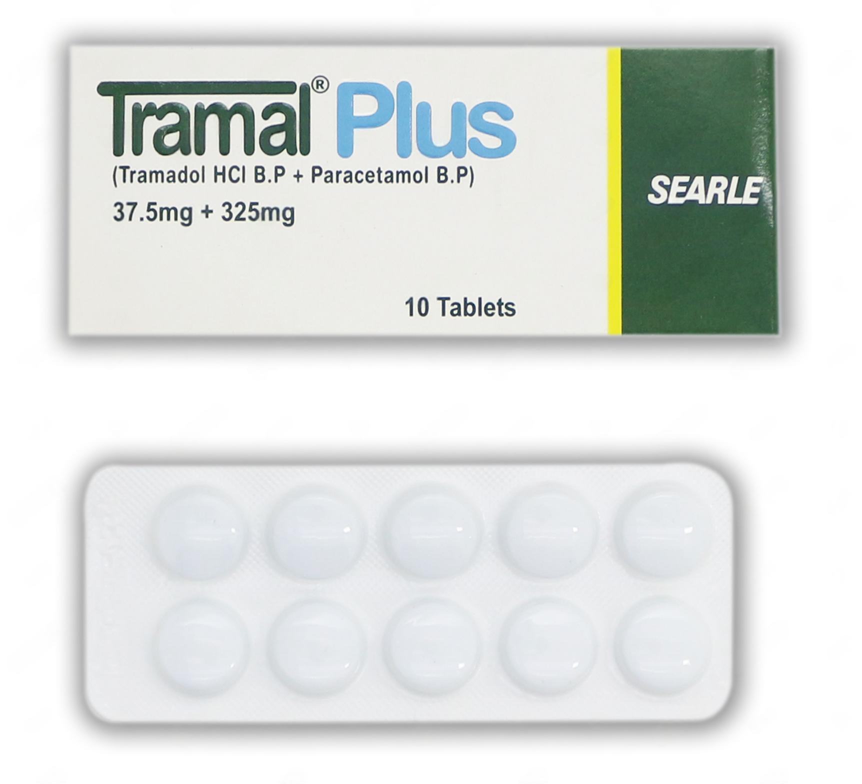 Tramal Plus Tablets 37.5Mg+325Mg (1 Box = 1 Strip) (1 Strip = 10 Tablets)