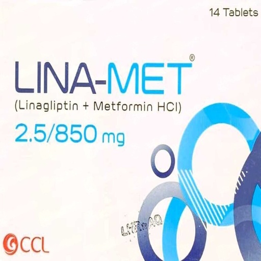 Linamet (2.5/850)mg Tablets 14s