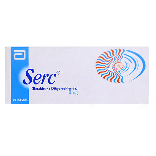 Serc Tablets 8Mg (1 Strip = 10 Tablets)