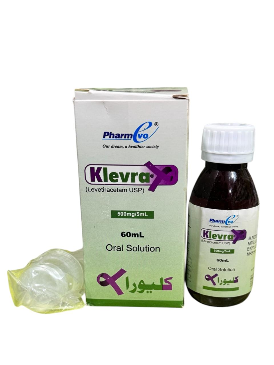 Klevra (500mg/5Ml) 60Ml Solution