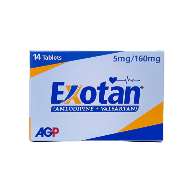 Exotan Tablets 5Mg/160Mg (1 Box = 1 Strip)(1 Strip = 14 Tablets)