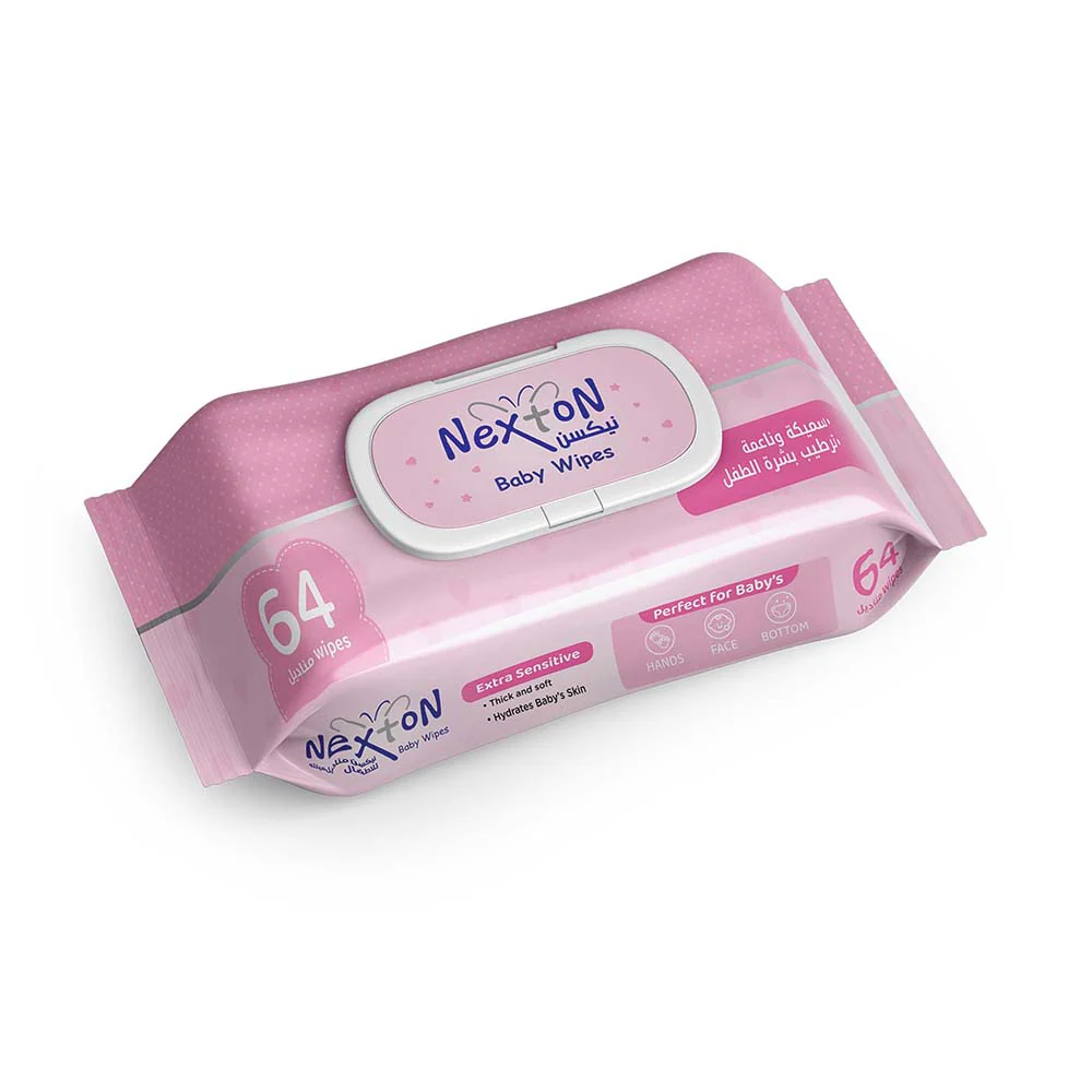 Nexton Baby Wipes Extra Sensitive (64 Pieces / Pack)