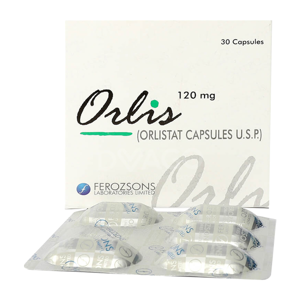 Orlis Capsules 120Mg (1 Box = 3 Strips) (1 Strip = 10 Capsules)