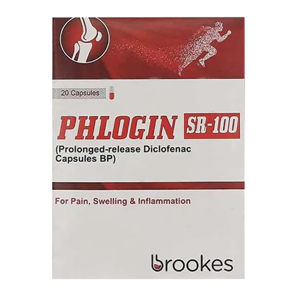 Phlogin Sr Capsules 100Mg (1 Strip = 10 Capsules)