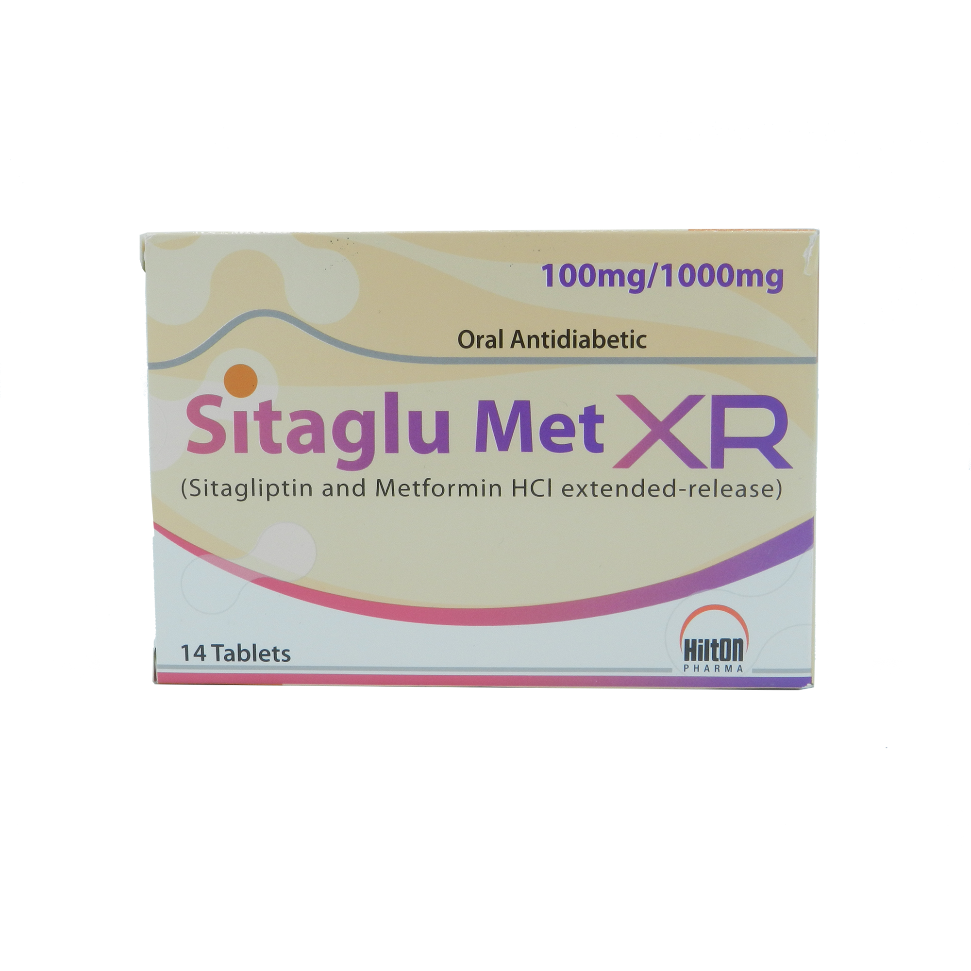 Sitaglu Met Xr Tablets 100/1000Mg (1 Box = 2 Strips) (1 Strip = 7 Tablets)