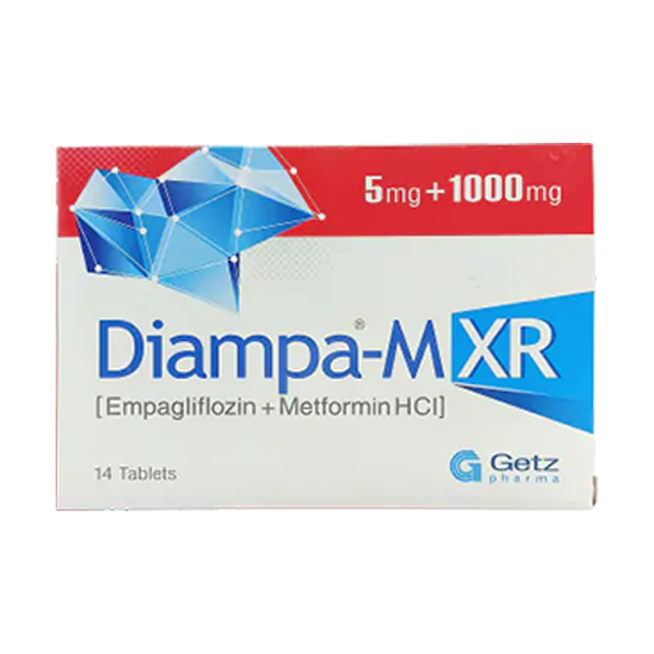 Diampa-M Xr Tablets 5Mg+1000Mg (1 Strip = 7 Tablets)