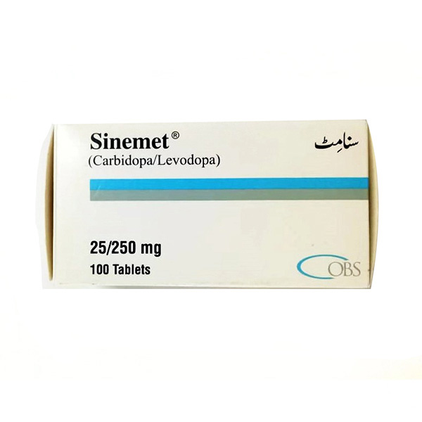 Sinemet Tablets 25Mg/250Mg (1 Strip = 10 Tablets)