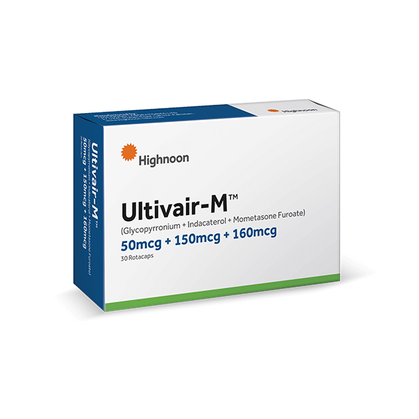 Ultivair-M Rotacaps 50+150+160Mcg (1 Box = 3 Strips) (1 Strip = 10 Tablets)