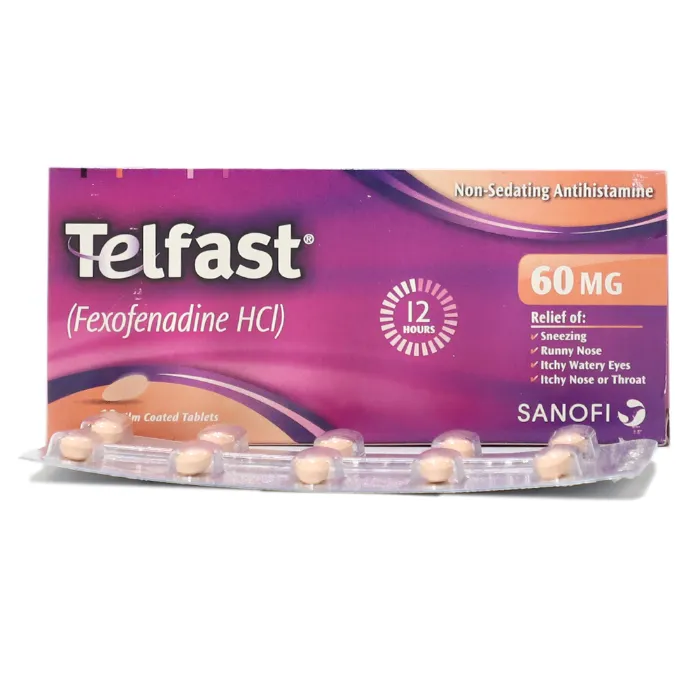 Telfast Tablets 60Mg (1 Box = 14 Tablets)