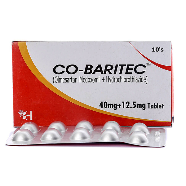 Co-Baritec Tablets 40/12.5Mg (1 Box = 1 Strip)(1 Strip = 10 Tablets)