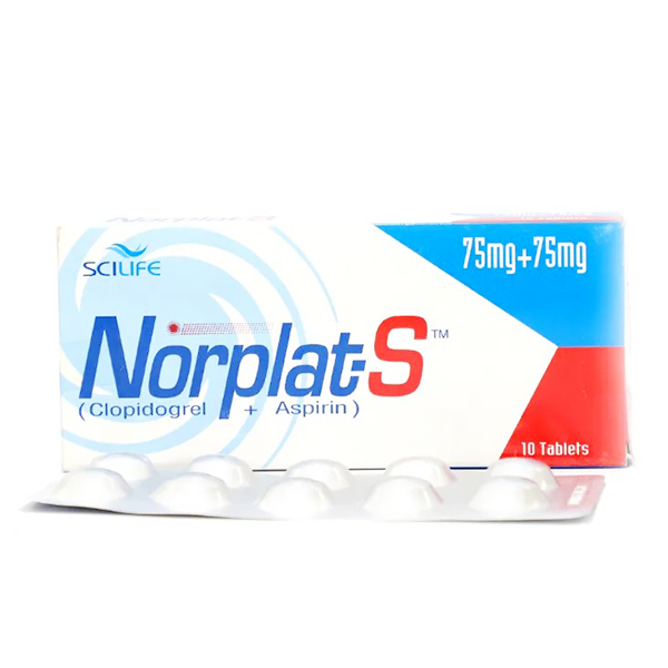 Norplat-S Tablets 75Mg+75Mg (1 Box = 1 Strip)(1 Strip = 10 Tablets)