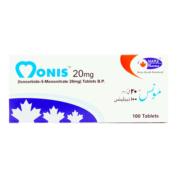 Monis Tablets 20Mg (1 Box = 10 Strips) (1 Strip = 10 Tablets)