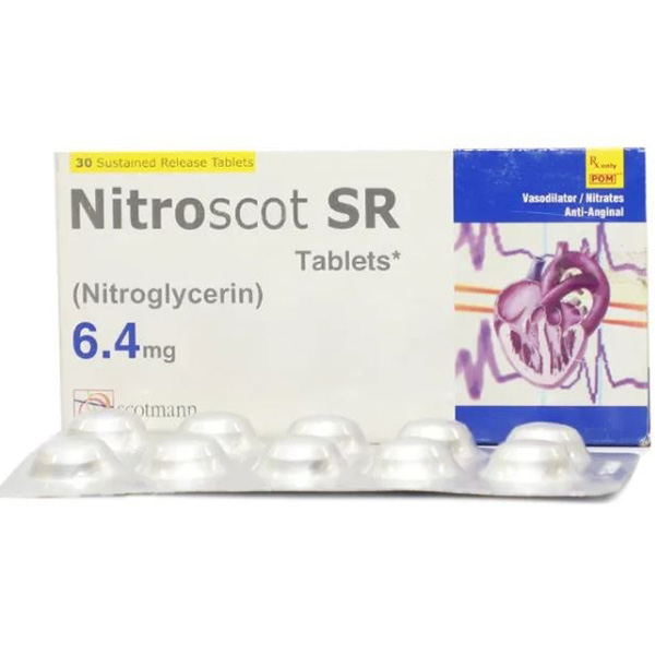 Nitroscot Sr Capsules 6.4Mg (1 Strip = 10 Capsules)