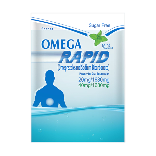 Omega Rapid Sugar Free Sachets 20Mg/1680Mg (1 Box = 10 Sachets)