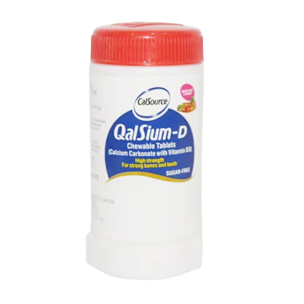 Qalsium-D Mix Fruit Flavour Tablets (1 Bottle = 40 Tablets)