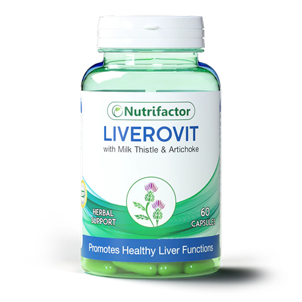 Nutrifactor Liverovit Capsules (1 Bottle = 60 Capsules)