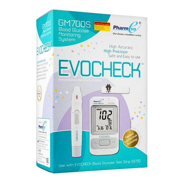 Evocheck Blood Glucose Monitor Combo Pack Gm 700S