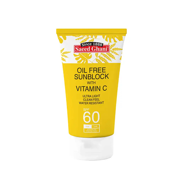 Saeed Ghani Oil Free Sunblock Spf 60 With Vitamin C 100Ml
