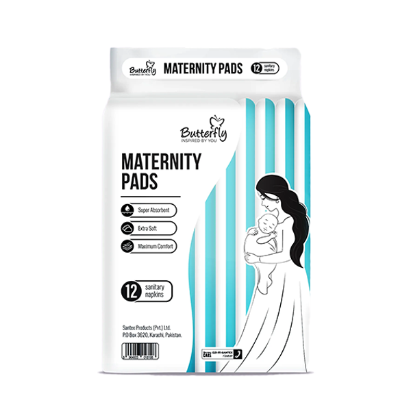 Butterfly Maternity Pads 12Pcs