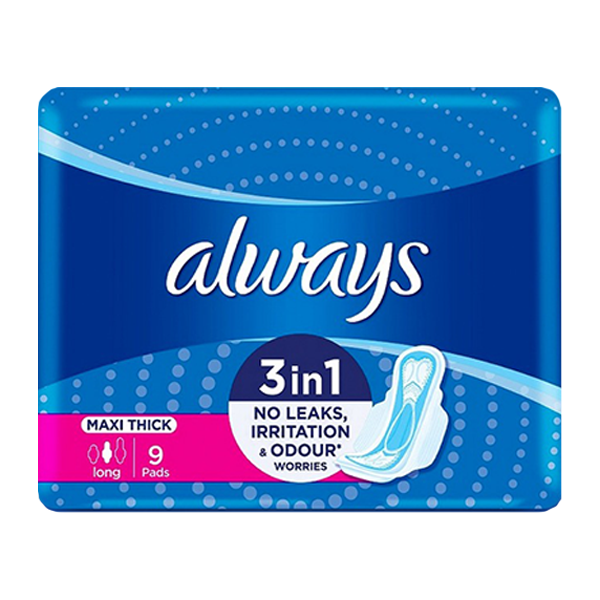 Always Maxi Thick Night Sanitary Pads Extra Long Single Pack