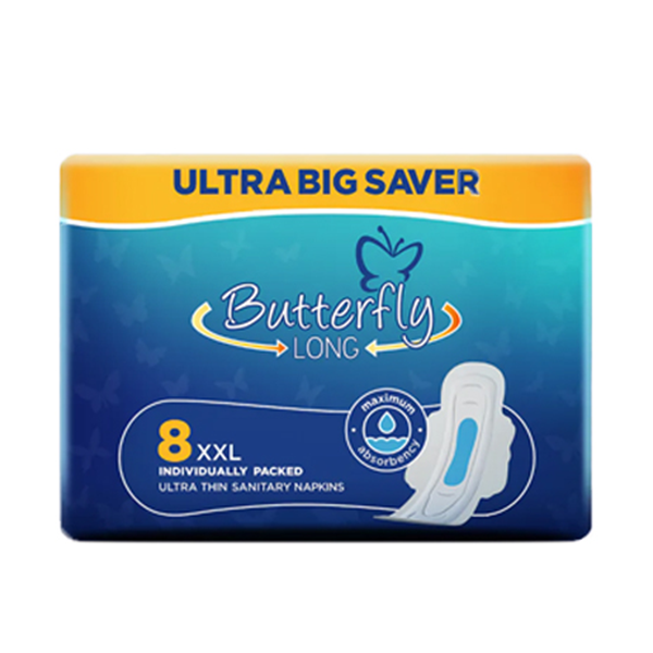 Butterfly Long Ultra Big Saver Sanitary Pads Xxl 8Pcs