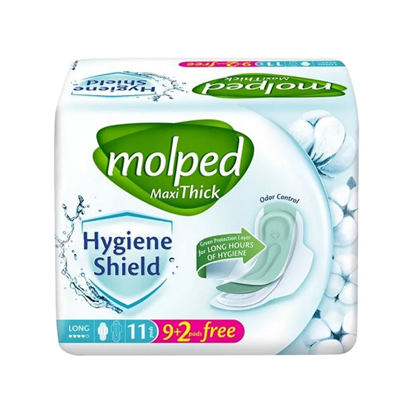 Molped Maxi Thick Hygiene Shield Long 9Pcs
