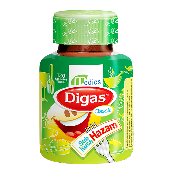Medics Digas Classic Tablets (1 Bottle = 120 Tablets)