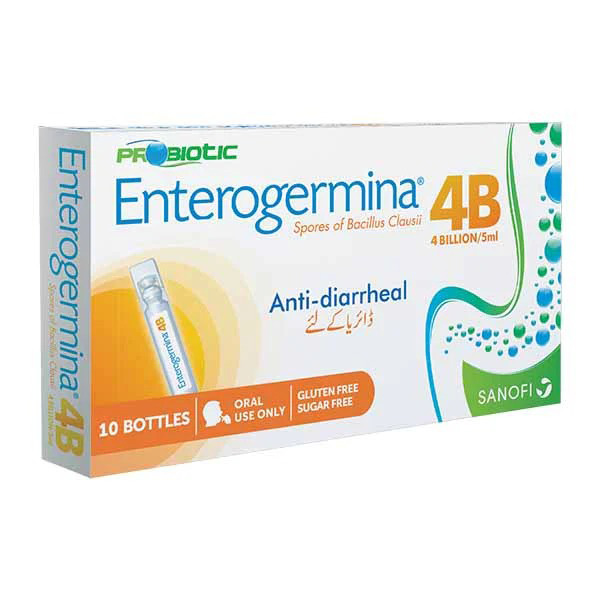 Enterogermina Oral Suspension 4Billion/5Ml (1 Box = 10 Vials )