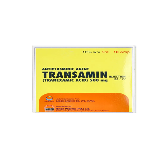 Transamin Im/Iv Injection 500Mg 5Ml (1 Box = 10 Ampoules)