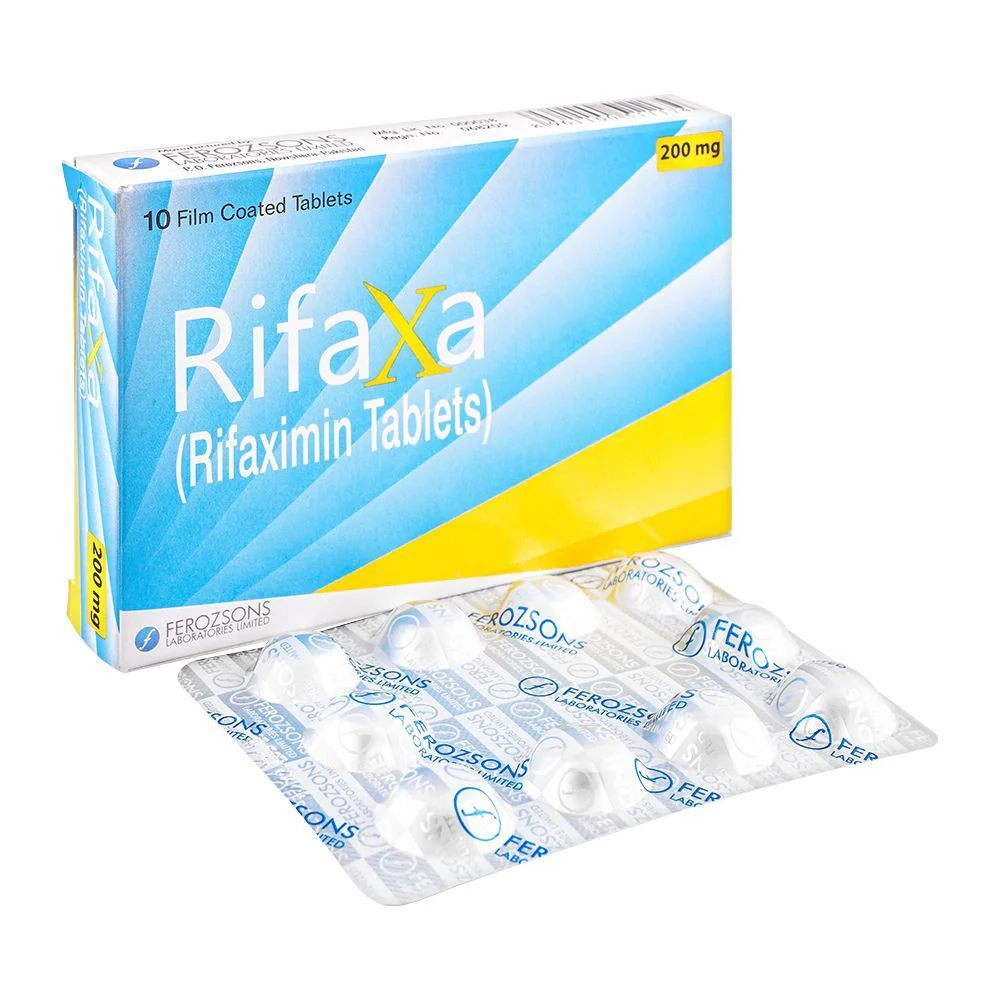 Rifaxa Tablets 200Mg (1 Box = 1 Strip)(1 Strip = 10 Tablets)