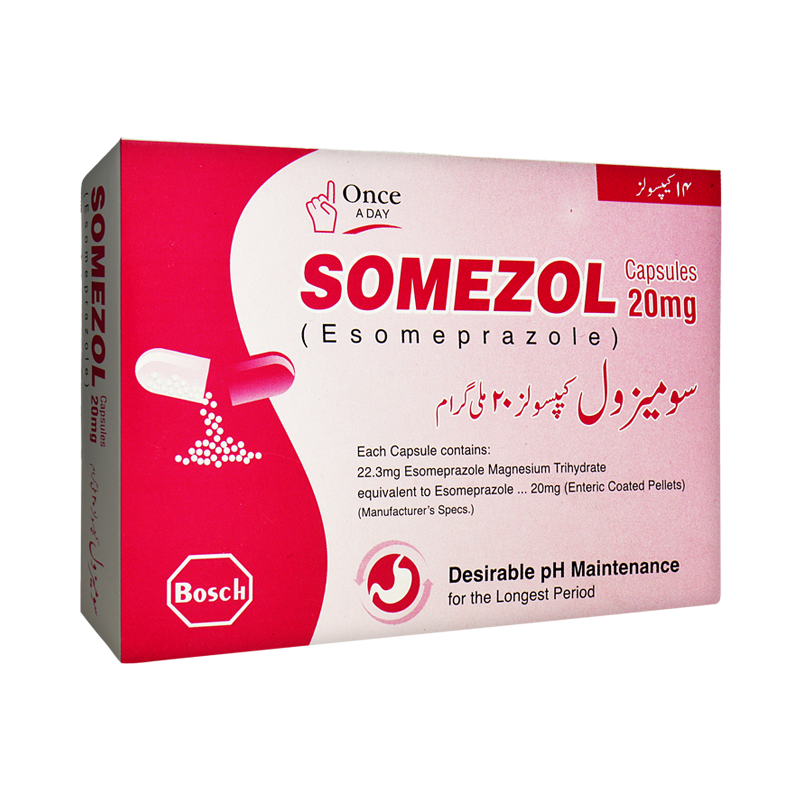 Somezol Capsules 20Mg (1 Strip = 7 Capsules)