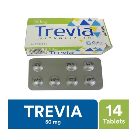Trevia Tablets 50Mg (1 Box = 4 Strips) (1 Strip = 7 Tablets)