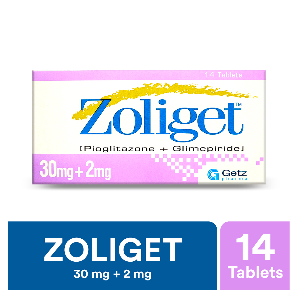 Zoliget Tablets 30Mg/2Mg (1 Strip = 7 Tablets)